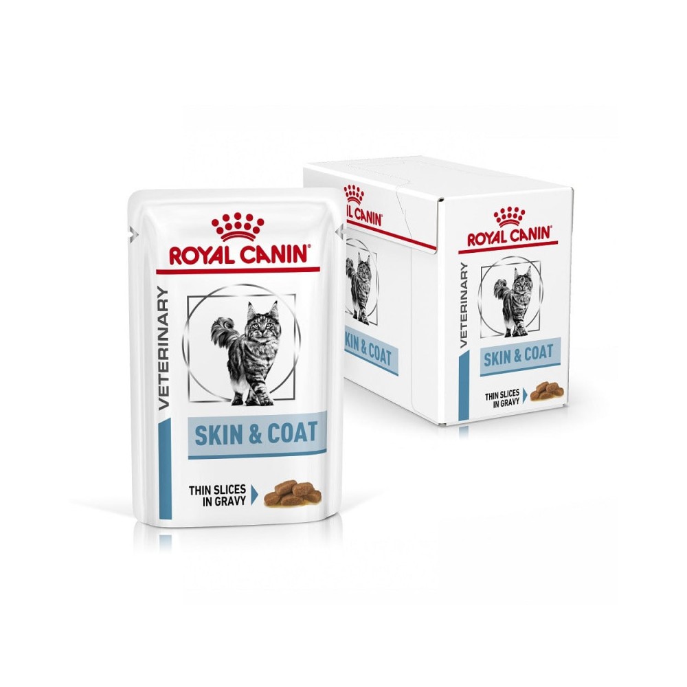 Pâtée chat VETERINARY CAT SKIN COAT - Royal Canin