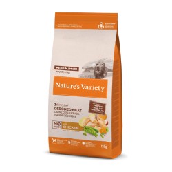 CROQUETTE SELECTED CHIEN MEDIUM / MAXI ADULTE SANS CEREALES POULET - 600g -NATURE'S VARIETY