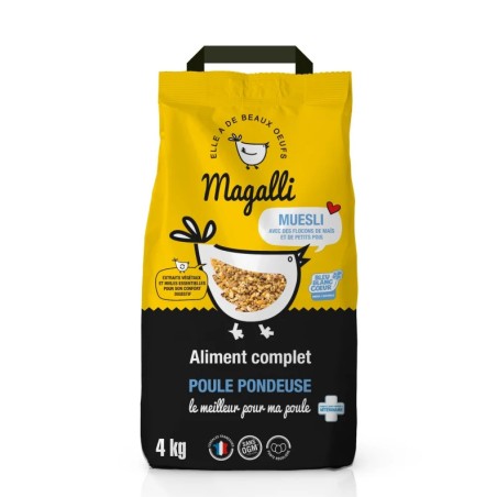 Magalli Aliment Complet Poules Pondeuses Bleu Blanc Coeur