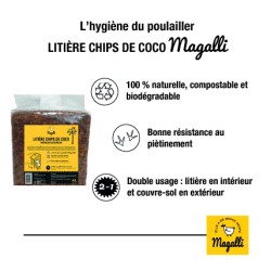 Magalli - Litière Végétale en Chips de Coco