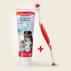 Pack dentifrice + Brosse à Dents - Chien et Chat