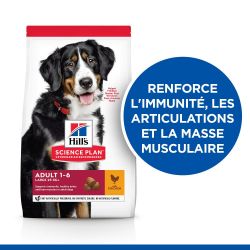 CROQUETTES CHIEN SCIENCE PLAN ADULTE LARGE POULET - HILL'S