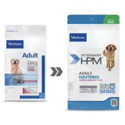 CROQUETTES CHIEN VETERINARY HPM DOG ADULT NEUTERED LARGE & MEDIUM - VIRBAC