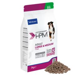 CROQUETTES CHIEN VETERINARY HPM DOG ADULT LARGE & MEDIUM - VIRBAC