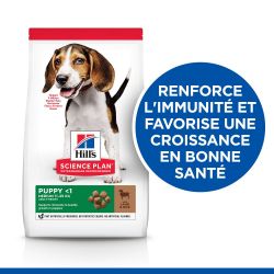 CROQUETTES CHIEN SCIENCE PLAN PUPPY MEDIUM AGNEAU / RIZ - HILL'S