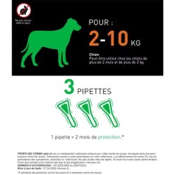 Frontline Combo Chien - 3 plaquettes