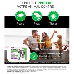 Frontline Combo Chien - 3 plaquettes