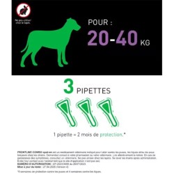 Frontline Combo Chien - 3 plaquettes