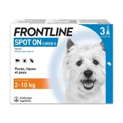Frontline Chien Spot on - 3 plaquettes