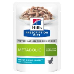 Pâtée Hill's Prescription Féline Metabolic Poisson 12*85g