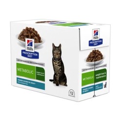Pâtée Hill's Prescription Féline Metabolic Poisson 12*85g