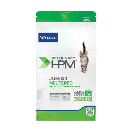CROQUETTES CHAT VETERINARY HPM CAT JUNIOR NEUTERED - VIRBAC