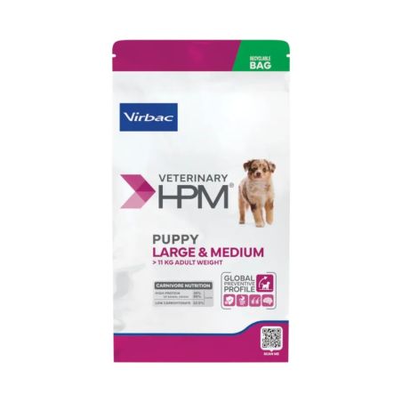 Croquettes Chien Veterinary Hpm Dog Puppy Large & Medium - Virbac