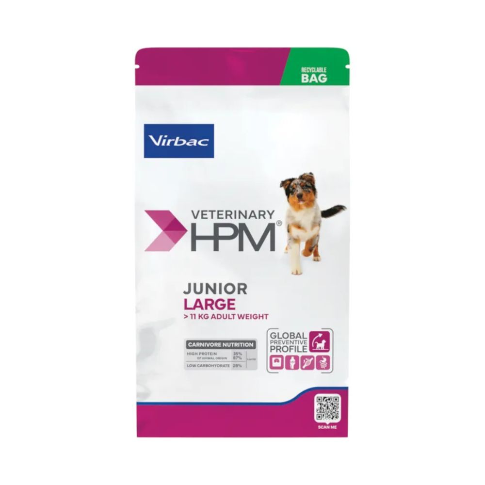 CROQUETTES CHIEN VETERINARY HPM DOG JUNIOR SPECIAL LARGE - VIRBAC