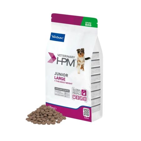 CROQUETTES CHIEN VETERINARY HPM DOG JUNIOR SPECIAL LARGE - VIRBAC