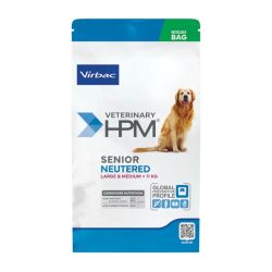 CROQUETTES CHIEN VETERINARY HPM DOG SENIOR NEUTERED LARGE & MEDIUM - VIRBAC