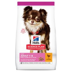 CROQUETTES CHIEN SCIENCE PLAN ADULTE LIGHT SMALL & MINI POULET - HILL'S