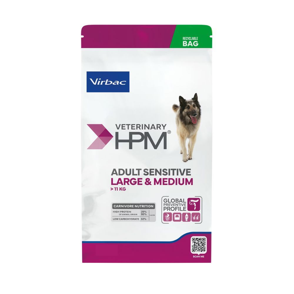 Croquettes Chien Veterinary Hpm Dog Sensitive Large & Medium - Virbac