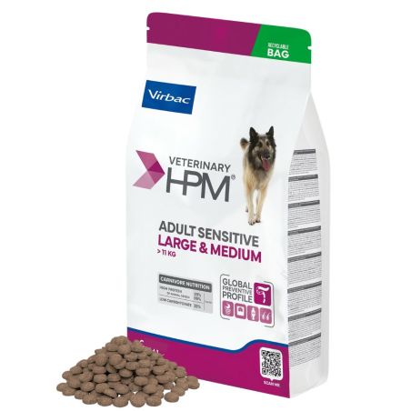 Croquettes Chien Veterinary Hpm Dog Sensitive Large & Medium - Virbac