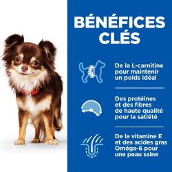 CROQUETTES CHIEN SCIENCE PLAN ADULTE LIGHT SMALL & MINI POULET - HILL'S