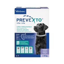 Prevexto - Collier antiparasitaire Chien + 8kg