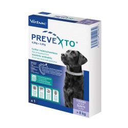 Prevexto - Collier antiparasitaire Chien + 8kg