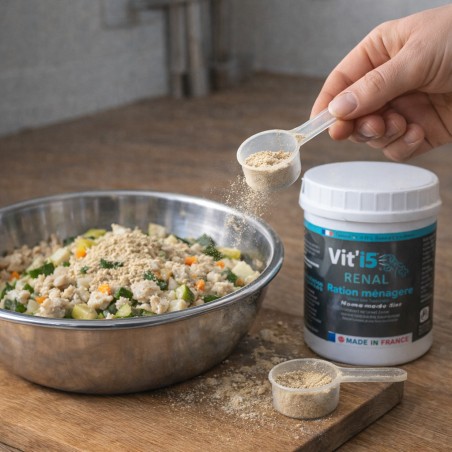 Vit'i5 Renal – Complément en pudre dans une Ration Ménagère de type barf pour Chien & Chat (Rénal)