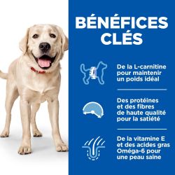 CROQUETTES CHIEN SCIENCE PLAN ADULTE LIGHT LARGE POULET - HILL'S