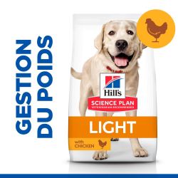 CROQUETTES CHIEN SCIENCE PLAN ADULTE LIGHT LARGE POULET - HILL'S