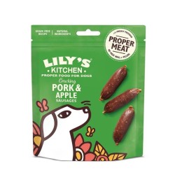 Friandises Chien Lily's Kitchen Saucisses au porc et aux pommes – 70 g
