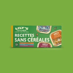 Pâtée chien Multipack Sans Céréales 6x150g – poulet, poisson & gibier