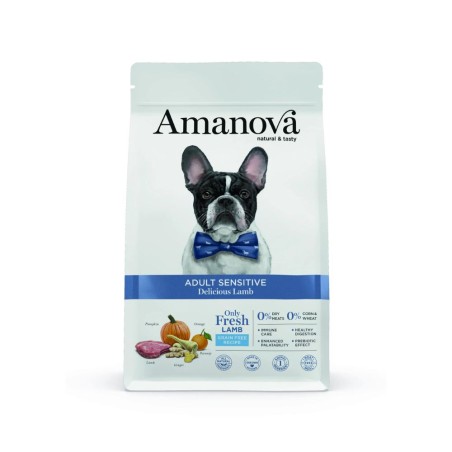 Croquettes Chien Sans Céréales Agneau Sensible Amanova