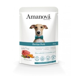 Pâtée chien sans céréales au porc ibérique Amanova