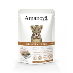 Pâtée chaton sans céréales poulet Amanova 85g