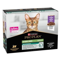 Pâtée Chat Stérilisé Pro Plan Canard en Sauce 10x85g
