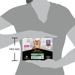 Pâtée Chat Stérilisé Pro Plan Canard en Sauce 10x85g