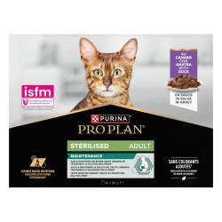 Pâtée Chat Stérilisé Pro Plan Canard en Sauce 10x85g