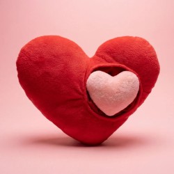 Jouet Chien Cœur Peluche Couineur Grand Amour