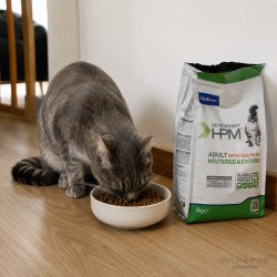 CROQUETTES CHAT VETERINARY HPM CAT ADULT NEUTERED & ENTIRE SAUMON - VIRBAC