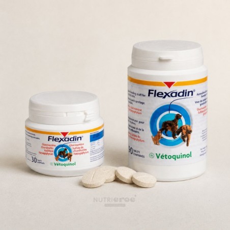 Complément articulaire chien chat avec glucosamine en comprimés de la marque Vetoquinol