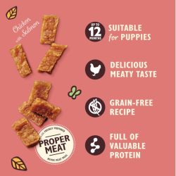 Friandises chiot sans céréales poulet & saumon 70g