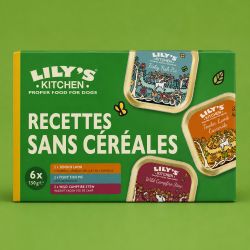 Pâtée chien Multipack Sans Céréales 6x150g – poulet, poisson & gibier
