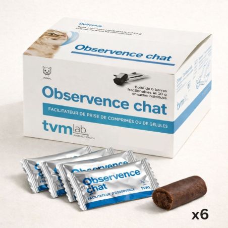Observence Chat – Friandise pour Donner un Comprimé (6 x 10 g)