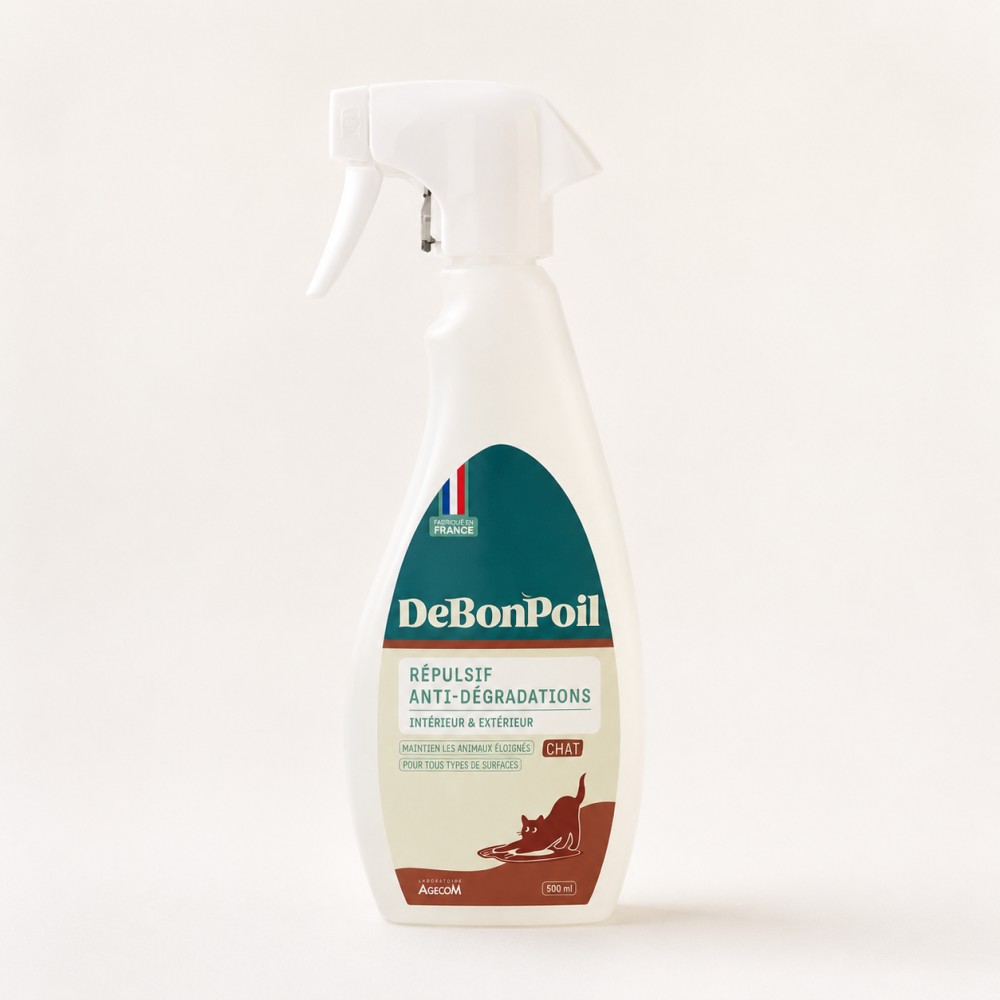 Spray répulsif extérieur chien et chat - Répulsif Stop - De bon Poil