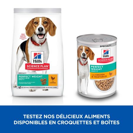 CROQUETTES CHIEN SCIENCE PLAN ADULT PERFECT WEIGHT MEDIUM - HILL'S