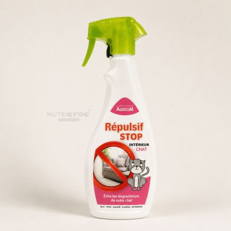 Spray répulsif intérieur chat - Répulsif Stop - Agecom