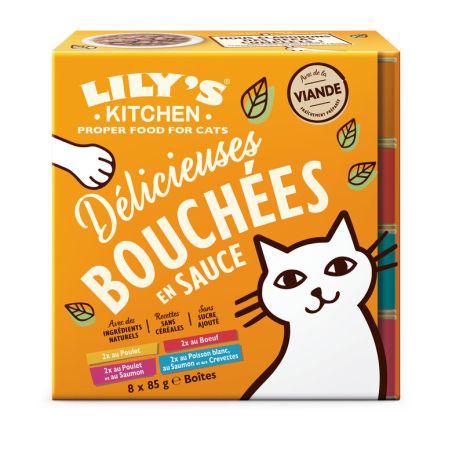 Pâtée Chat Sans Céréales Multipack 8x85g - Lily’s Kitchen