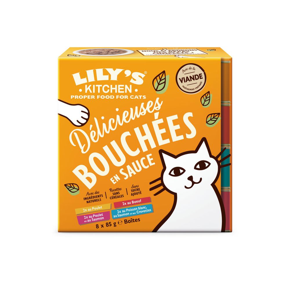 Pâtée Chat Sans Céréales Multipack 8x85g - Lily’s Kitchen