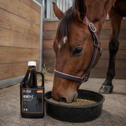 Honey + C Foran Sirop Respiratoire Pour Cheval au Miel 1 L