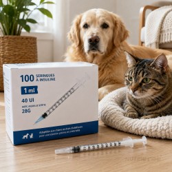 Seringues à Insuline 1 ml 40 UI 28G Pentaferte - Boîte de 100